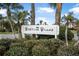 Venetian Villas community entrance sign at 135 Lagoon Ct, New Smyrna Beach, FL 32169