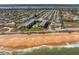 Beachfront condo aerial showcasing proximity to the ocean and the community pool at 2100 Ocean Shore Blvd # 1150, Ormond Beach, FL 32176