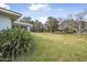 Large grassy backyard with mature trees and lush greenery at 55 Neptune Ave, Ormond Beach, FL 32176