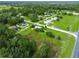 Aerial view of houses and neighborhoods surrounded by mature trees and green grass at 6680 Se 174Th Ln, Summerfield, FL 34491