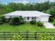 Well-manicured home with a neat lawn and landscaping in a verdant neighborhood with a quaint wooden fence at 6680 Se 174Th Ln, Summerfield, FL 34491