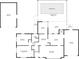 Detailed floor plan showcasing the layout of the home, including the pool, garage, and main rooms at 1705 Cordova Ave, Daytona Beach, FL 32117