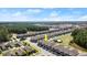 Aerial view of the community highlighting the location, and lush green surroundings at 3411 Gallia St, New Smyrna Beach, FL 32168