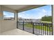 Community view from private balcony with black metal railing at 3411 Gallia St, New Smyrna Beach, FL 32168