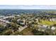 Aerial view of a residential neighborhood showcasing the tree-lined streets and diverse architectural styles at 630 W Rich Ave, Deland, FL 32720