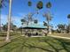 Outdoor pavilion area with picnic tables and seating, perfect for gatherings and enjoying the park at 66 Old Sunbeam Dr, South Daytona, FL 32119