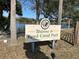 Welcome sign to Reed Canal Park, offering outdoor recreation and serene water views at 66 Old Sunbeam Dr, South Daytona, FL 32119