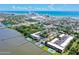 Stunning aerial view of the intercoastal condos, ocean and city skyline at 118 S Halifax Ave # 103, Daytona Beach, FL 32118