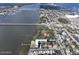 Breathtaking aerial view showcasing the waterfront condo and beautiful city skyline at 118 S Halifax Ave # 103, Daytona Beach, FL 32118