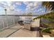 Outdoor stainless steel grill on a patio with stunning water views at 118 S Halifax Ave # 103, Daytona Beach, FL 32118