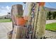 Charming address marker with succulents in a neighborhood setting at 2912 River Point Dr, Daytona Beach, FL 32118