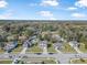 Neighborhood aerial view highlighting lush greenery, tidy streets, and neatly arranged residential houses at 348 Southern Winds Blvd, Deland, FL 32720