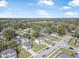 Neighborhood aerial view highlighting lush greenery, tidy streets, and neatly arranged residential houses at 348 Southern Winds Blvd, Deland, FL 32720