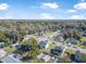 Neighborhood aerial view highlighting lush greenery, tidy streets, and neatly arranged residential houses at 348 Southern Winds Blvd, Deland, FL 32720