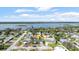 Charming single-Gathering home with a partial water view from an aerial view of the property at 4 Water Oak Cir, Ormond Beach, FL 32176