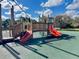playground featuring colorful slides and climbing structures, perfect for Gathering fun at 4 Water Oak Cir, Ormond Beach, FL 32176