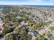 Stunning aerial view of a charming neighborhood near the ocean and waterway at 445 John Anderson Dr, Ormond Beach, FL 32176