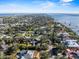 Wide aerial of a coastal neighborhood featuring a cityscape and ocean views at 445 John Anderson Dr, Ormond Beach, FL 32176