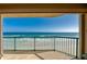 Stunning oceanfront view from the balcony, featuring turquoise water, and a sandy beach at 4555 S Atlantic Ave # 4508, Port Orange, FL 32127
