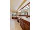 Bright bathroom featuring double vanity, a jacuzzi tub and a tiled shower at 4555 S Atlantic Ave # 4508, Port Orange, FL 32127