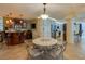 Dining room with tile flooring, access to wet bar and kitchen at 4555 S Atlantic Ave # 4508, Port Orange, FL 32127