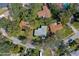 Aerial view showing the property and perimeter at 919 Northbrook Dr, Ormond Beach, FL 32174