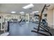 Community gym with treadmills, free weights, and various workout machines at 1415 Ocean Shore Blvd # L1, Ormond Beach, FL 32176