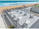 Beautiful rooftop lounge area overlooking the beach and ocean at 1415 Ocean Shore Blvd # L1, Ormond Beach, FL 32176