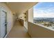 Large balcony with a beautiful water and city view at 3333 S Atlantic Ave # 1802, Daytona Beach, FL 32118