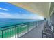 Spacious ocean-view balcony perfect for enjoying sunrises and relaxing by the sea at 3333 S Atlantic Ave # 1802, Daytona Beach, FL 32118