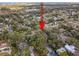 Aerial view of a residential area with mature trees, single Gathering homes, and convenient location at 354 Fir St, Ormond Beach, FL 32174