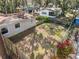 Aerial view of backyard showcasing a fenced-in yard and patio area at 354 Fir St, Ormond Beach, FL 32174