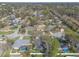 Expansive aerial view of the neighborhood showcasing mature trees and well-maintained homes at 906 Timberwood Dr, Port Orange, FL 32127