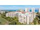 Attractive aerial view of the condos, highlighting its location near the ocean at 3 Oceans West Blvd # 7C6, Daytona Beach, FL 32118