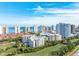 Beautiful aerial view showcasing the condo's prime location near the ocean and a golf course at 3 Oceans West Blvd # 7C6, Daytona Beach, FL 32118