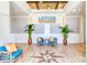 Stylish lobby area with coastal decor, comfortable seating, and elegant finishes at 1068 Sea Shell Ct, Daytona Beach, FL 32124