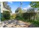 Green backyard with a concrete slab at 128 Pine Cone Trl, Ormond Beach, FL 32174