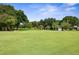 Golf course featuring vibrant green grass, flags, and mature trees in a scenic setting at 1432 Kinnard Cir, Ormond Beach, FL 32174