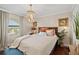 Cozy bedroom with a plush bed, a window view, and stylish decor at 3390 Ocean Shore Blvd # 4020, Ormond Beach, FL 32176