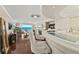 Relaxing living room with hardwood floors and gorgeous views of the ocean at 3390 Ocean Shore Blvd # 4020, Ormond Beach, FL 32176