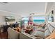 Cozy living room with large windows offer breathtaking views of the ocean at 3390 Ocean Shore Blvd # 4020, Ormond Beach, FL 32176