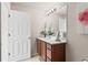 Bathroom featuring a vanity with a mirror and lighting and tile flooring at 1320 Hansberry Ln, Ormond Beach, FL 32174