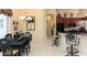 Dining area with a bar that flows into the kitchen, ideal for casual meals at 1317 Dovercourt Ln, Ormond Beach, FL 32174