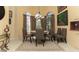 Dining room featuring round table, comfortable seating, and ample natural light at 1317 Dovercourt Ln, Ormond Beach, FL 32174