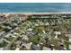 Aerial view showing residential neighborhood with ocean access and beach at 14 Sea Swallow Ter, Ormond Beach, FL 32176