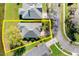 Aerial view of the home showcasing its location within the community at 6123 Jasmine Vine Dr, Port Orange, FL 32128