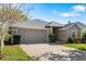 Charming single-story home with a two car garage and a well-maintained lawn at 6123 Jasmine Vine Dr, Port Orange, FL 32128