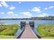 Inviting wooden dock with benches, offering a tranquil spot to relax and enjoy the serene lake views at 22527 Lake Seneca Rd, Eustis, FL 32736