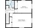 Upstairs floor plan of the home, showcasing the layout of the bedrooms and bathrooms and their dimensions at 322 Garden St, Daytona Beach, FL 32114