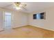 A bedroom with a window and closet at 59 Amsden Rd, Ormond Beach, FL 32176